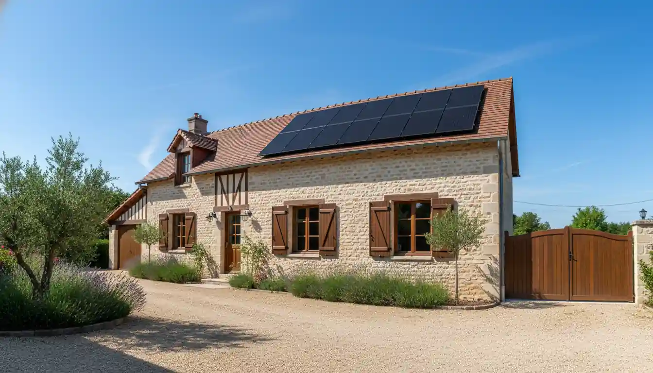 Installation de Panneaux Solaires à Haux, Le Bourg